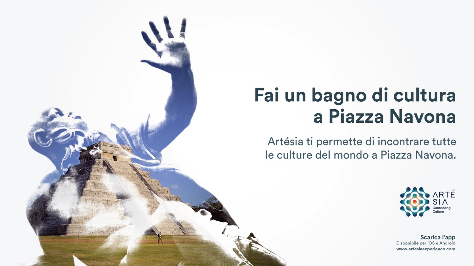 vista dall'alto sull'area sacra con dettaglio sul bacile